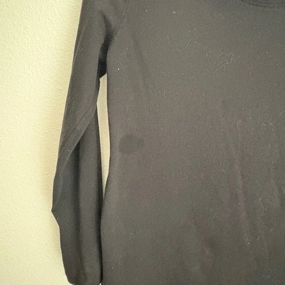 No Boundaries Black Long Sleeve Top Womens M Casual Everyday Basic - Picture 4 of 10